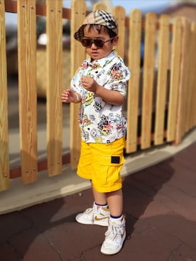 「BURBERRY（バーバリー）のアイテム」を使った、minimodeさん（キッズ・110cm）の夏コーディネート