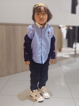 「LANVIN（ランバン）のアイテム」を使った、minimodeさん（キッズ・110cm）の春コーディネート