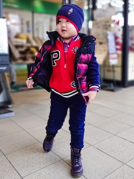 minimodeさん（キッズ・110cm）の冬コーディネート