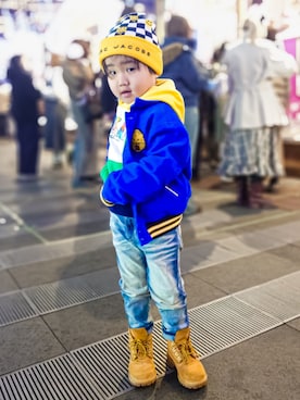 minimodeさん（キッズ・100cm）の冬コーディネート