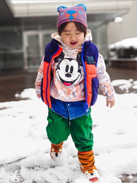 「EMU Australia（エミューオーストラリア）のアイテム」を使った、minimodeさん（キッズ・110cm）の冬コーディネート