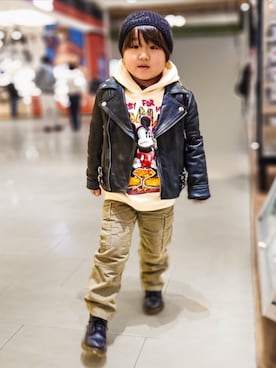 minimodeさん（キッズ・110cm）の冬コーディネート