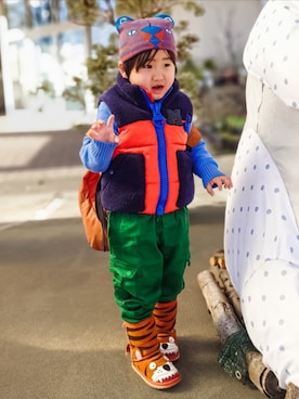 「EMU Australia（エミューオーストラリア）のアイテム」を使った、minimodeさん（キッズ・110cm）の冬コーディネート