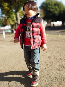 minimodeさん（キッズ・100cm）の冬コーディネート