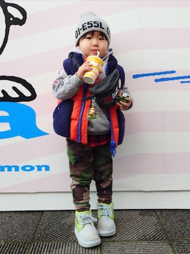 minimodeさん(キッズ・110cm)の冬コーディネート