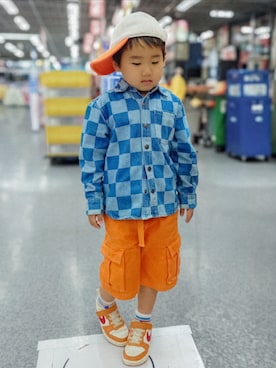 「MARC JACOBS（マークジェイコブス）のアイテム」を使った、minimodeさん（キッズ・110cm）の夏コーディネート