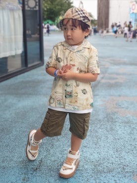 「POLO RALPH LAUREN CHILDRENSWEAR（ポロ ラルフ ローレン チルドレンズウェア）のアイテム」を使った、minimodeさん（キッズ・110cm）の秋コーディネート