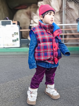 minimodeさん（キッズ・110cm）の冬コーディネート