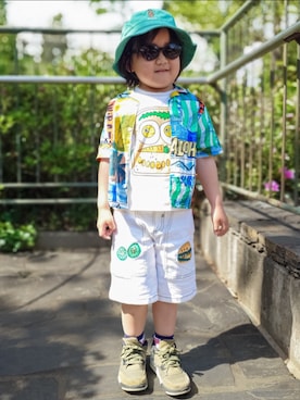 「STELLA McCARTNEY（ステラマッカートニー）のアイテム」を使った、minimodeさん（キッズ・110cm）の春コーディネート