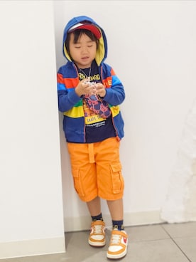 「GUCCI（グッチ）のアイテム（バッグ）」を使った、minimodeさん（キッズ・110cm）の秋コーディネート