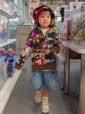 minimodeさん（キッズ・110cm）の秋コーディネート