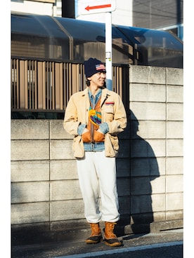 「L.L.Bean（エルエルビーン）のアイテム」を使った、ATENE YAMADAさん（メンズ・170cm）の冬コーディネート