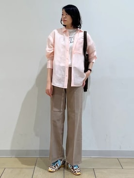 「SHIPS（シップス）のアイテム」を使った、猪飼さん（レディース・169cm）の春コーディネート