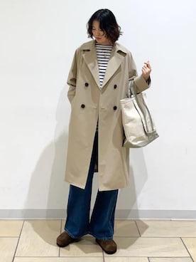 「TEMBEA（テンベア）のアイテム」を使った、猪飼さん（レディース・169cm）の夏コーディネート