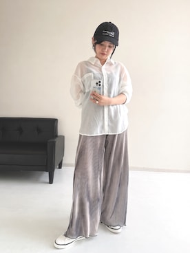 「nissen（ニッセン）のアイテム」を使った、ゆらりさん（レディース・154cm）の春コーディネート