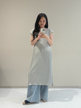 「Maison INNESS（メゾンアイネス）のアイテム」を使った、ゆらりさん（レディース・154cm）の春コーディネート