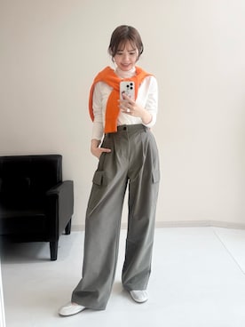 「スタッフ」｜ゆらりさん（レディース・154cm）の秋コーディネート
