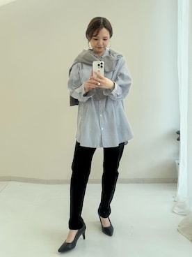 「Maison INNESS（メゾンアイネス）のアイテム」を使った、ゆらりさん（レディース・154cm）の秋コーディネート