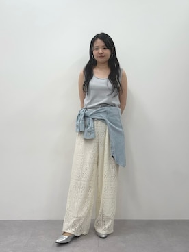「Maison INNESS（メゾンアイネス）のアイテム」を使った、ゆらりさん（レディース・154cm）の春コーディネート