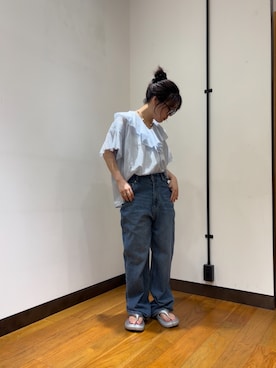 「PAES（ペイズ）のアイテム」を使った、シナガワさん（レディース・158cm）の夏コーディネート