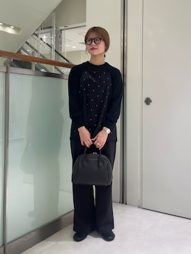 「URBAN RESEARCH DOORS(アーバンリサーチドアーズ)のアイテム(メガネ)」を使った、runa さん(レディース・155cm)の秋コーディネート
