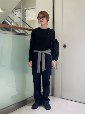 「URBAN RESEARCH DOORS(アーバンリサーチドアーズ)のアイテム(メガネ)」を使った、runa さん(レディース・155cm)の秋コーディネート