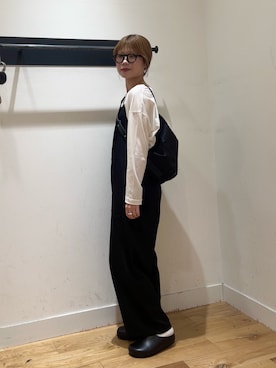 「URBAN RESEARCH DOORS(アーバンリサーチドアーズ)のアイテム(メガネ)」を使った、runa さん(レディース・155cm)の秋コーディネート