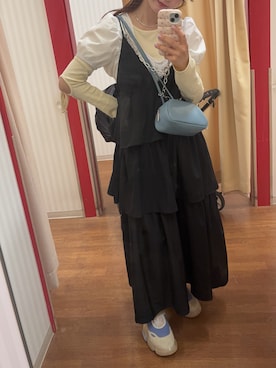 「SUGAR BISKET（シュガービスケット）のアイテム（ワンピース/ドレス）」を使った、SAAYANさん（レディース・164cm）の春コーディネート