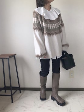 「byあしながおじさん」｜「アイテム（その他）」を使った、uaさん（レディース・153cm）の秋コーディネート