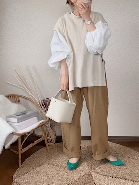 uaさん（レディース・154cm）の春コーディネート