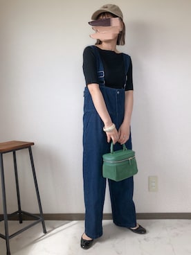 「FRAMeWORK（フレームワーク）のアイテム（帽子）」を使った、uaさん（レディース・153cm）の秋コーディネート