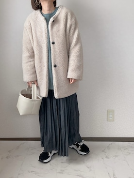 「クリスプ」｜「アイテム（その他アウター）」を使った、uaさん（レディース・153cm）の冬コーディネート