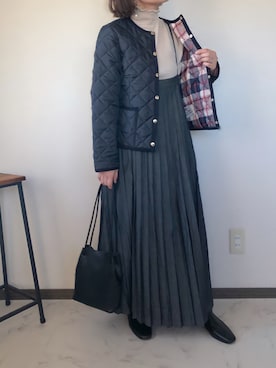 「クリスプ」｜「アイテム（ブルゾン）」を使った、uaさん（レディース・153cm）の秋コーディネート