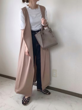 「coen by SIZU（コーエンバイシズ）のアイテム」を使った、uaさん（レディース・153cm）の夏コーディネート