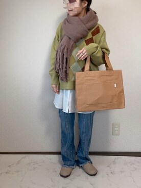 「Ciena」｜「アイテム（アクセサリー）」を使った、uaさん（レディース・153cm）の冬コーディネート