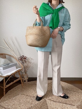 「tiptop」｜「アイテム（アナログ腕時計）」を使った、uaさん（レディース・154cm）の春コーディネート