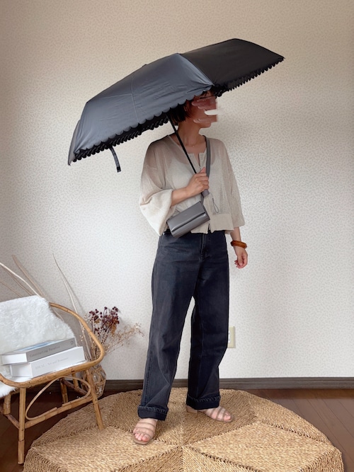 ネオミニ UVブロック 折 51cm 晴雨兼用傘 日傘 雨傘（折りたたみ傘