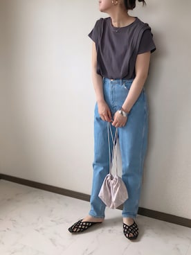 「coen by SIZU（コーエンバイシズ）のアイテム」を使った、uaさん（レディース・153cm）の夏コーディネート