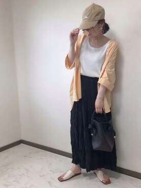 「クリスプ」｜「アイテム（キャップ）」を使った、uaさん（レディース・153cm）の夏コーディネート