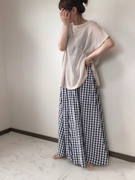 uaさん（レディース・153cm）の夏コーディネート