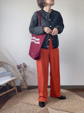 「apres（アプレ）のアイテム」を使った、uaさん（レディース・154cm）の秋コーディネート