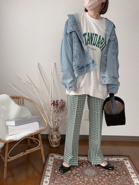 「ap retro（アプレトロ）のアイテム（スラックス）」を使った、uaさん（レディース・153cm）の冬コーディネート