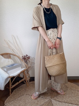 「ドットパンツ」｜uaさん（レディース・154cm）の夏コーディネート