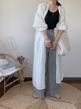 「anq.」｜uaさん（レディース・153cm）の夏コーディネート