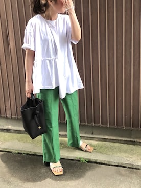 「RECTANGLE」｜uaさん（レディース・153cm）の夏コーディネート