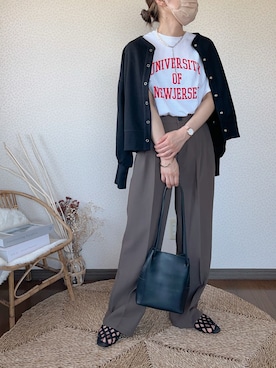 「tiptop」｜「アイテム（アナログ腕時計）」を使った、uaさん（レディース・153cm）の春コーディネート