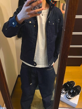 「寅一（トライチ）のアイテム」を使った、SYOHEさん（メンズ・176cm）の冬コーディネート