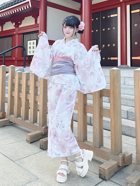 ももりりさん(レディース・156cm)の夏コーディネート