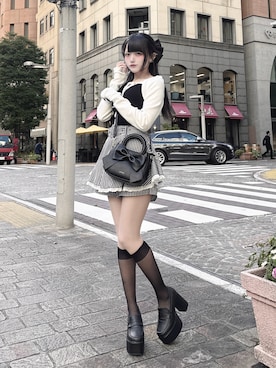 「アイテム（アンサンブル）」を使った、ももりりさん（レディース・156cm）の春コーディネート