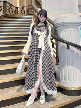 「Pal elfy（パルエルフィー）のアイテム」を使った、ももりりさん（レディース・156cm）の秋コーディネート